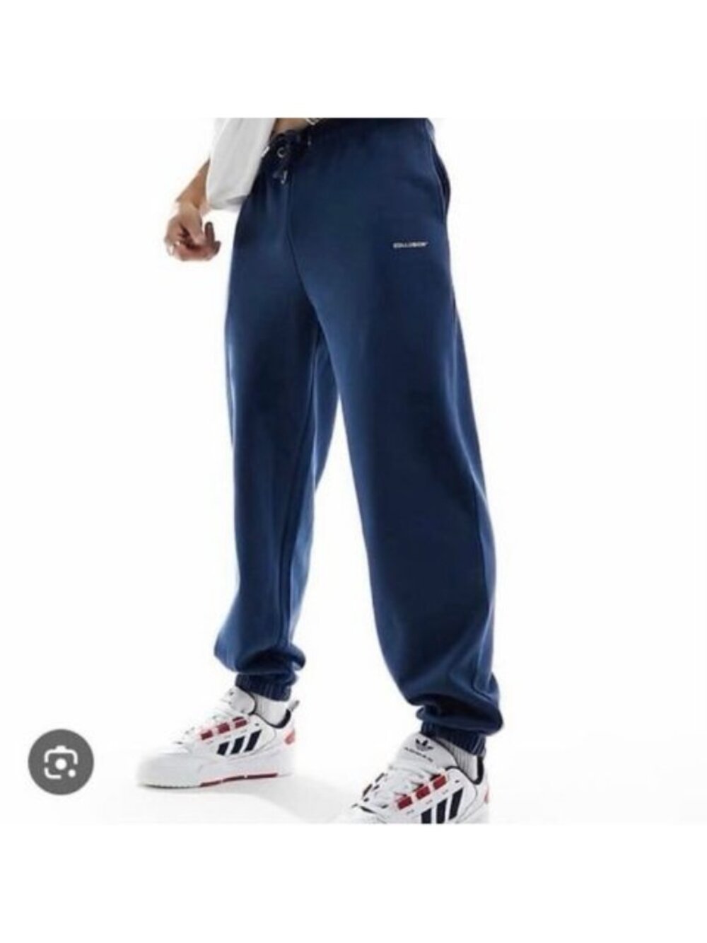 ASOS Collusion Navy Blue Fleece Jogger Sweatpants Men’s Size Large